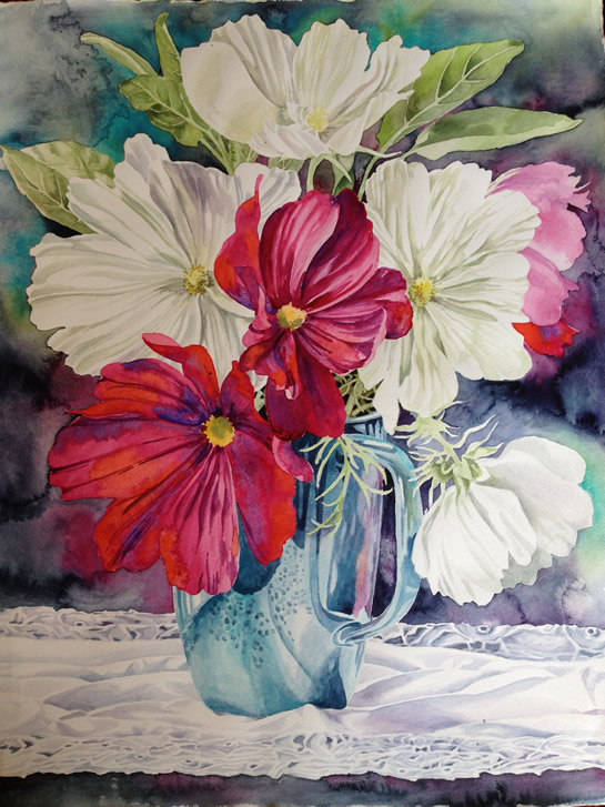 Blumen im Glas